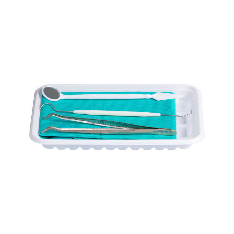 Kit d'examen dentaire jetable de haute qualité Kit d'instruments jetables avec pince à épiler galvanisée
