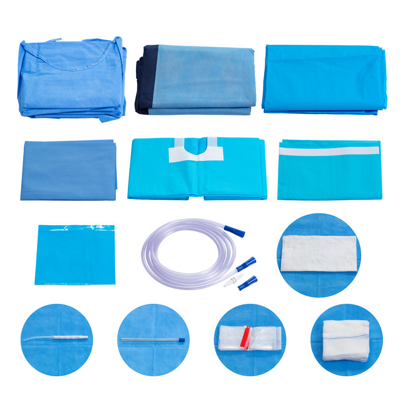 Kit d'implant médical stérile personnalisé Kit de packs chirurgicaux jetables pack de drapé d'implant