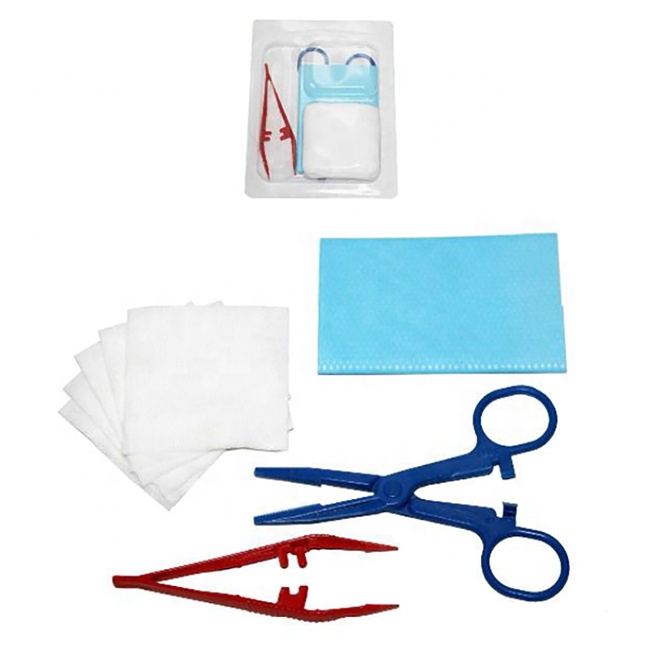 Ensemble de pansements jetables Procédure médicale Kit de soins des plaies Pack de pansements de base Stérile