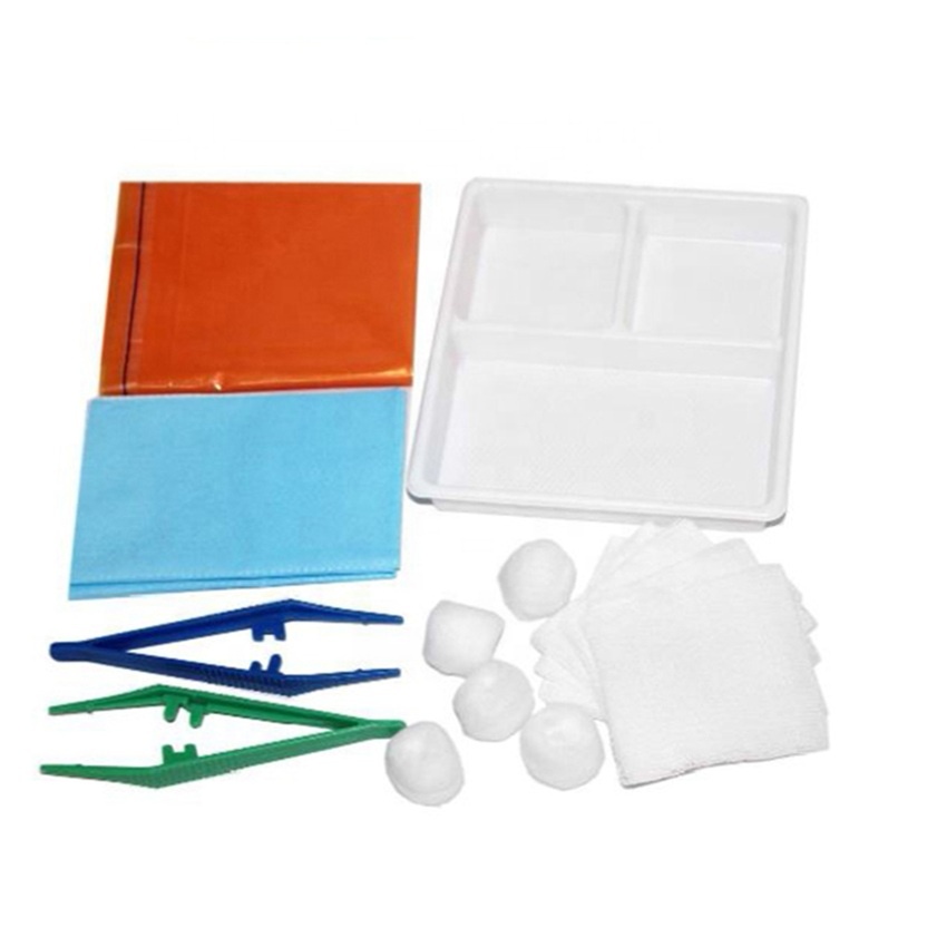 pack de pansement de base jetable stérile kit de pansement médical kit de pansement chirurgical