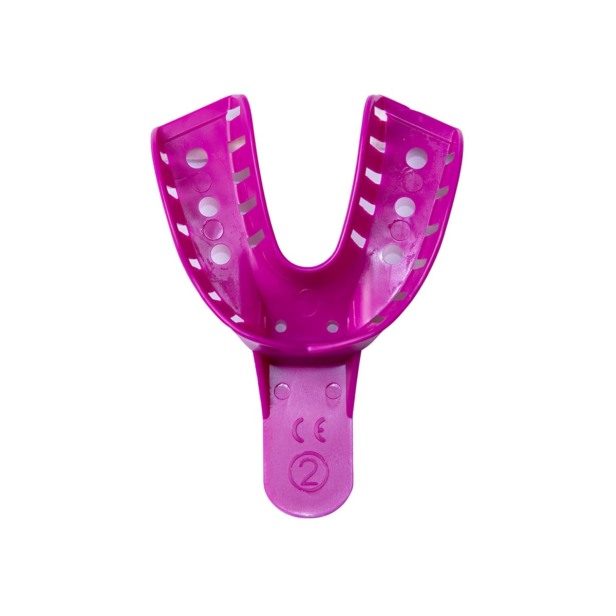 Porte-empreinte jetable porte-empreinte en plastique violet porte-empreinte dentaire